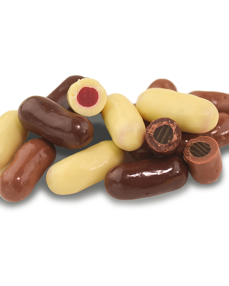 Assorted Premium Couverture Chocolate Bullets 250g