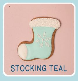 Coral -Stocking Teal Gingerbread