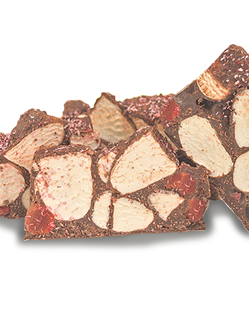 Glace Cherries & Coconut Dark Choc 200g