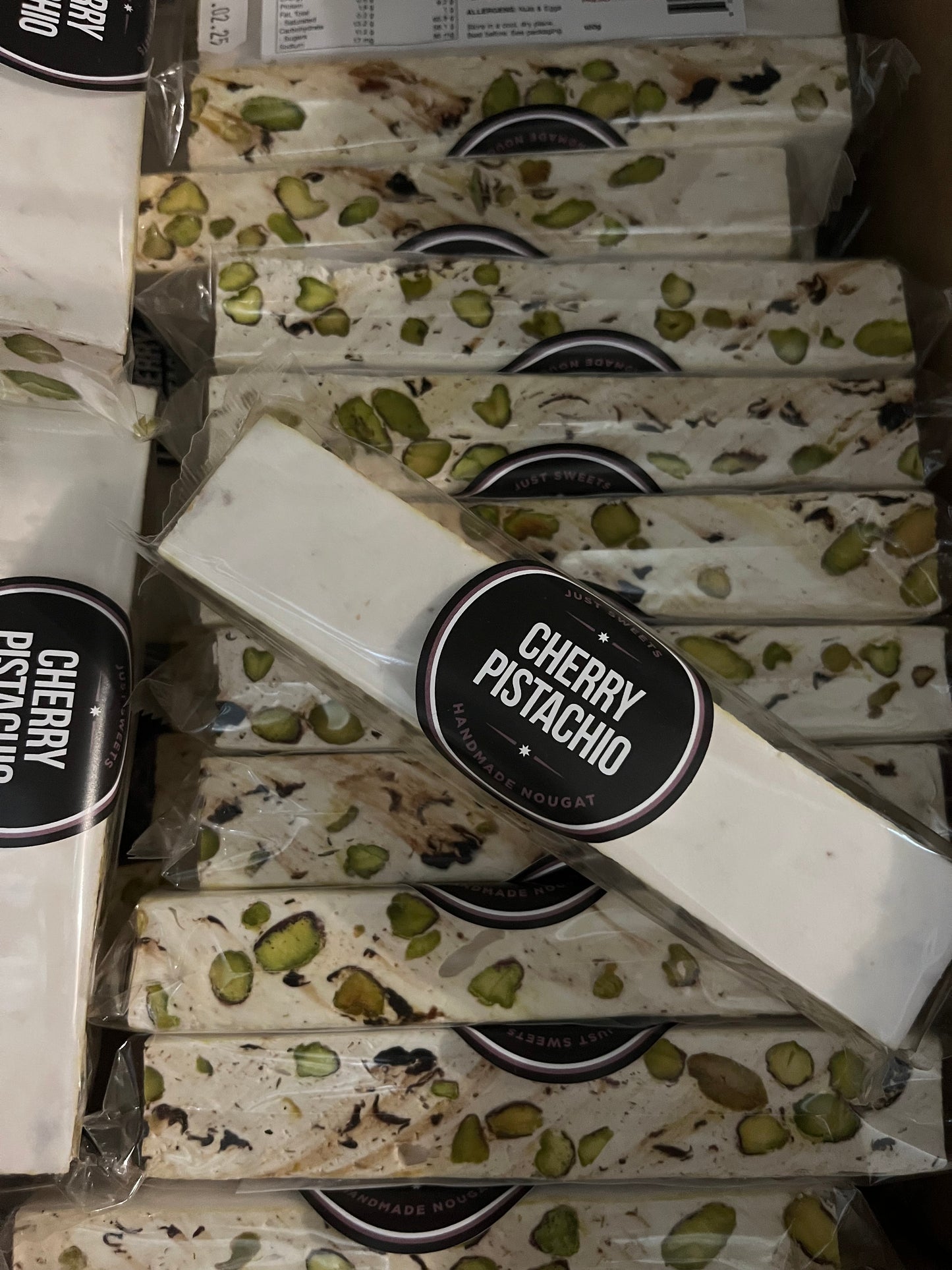Cherry & Pistachio Nougat Bar 100g