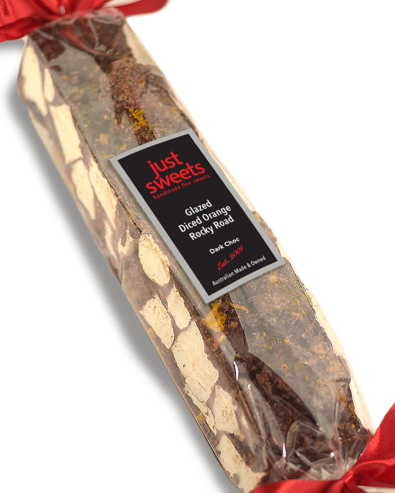 Dark Choc Glace Orange Rocky Road Bonbon 300g