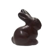Dark Vegan Chocolate Picnic Bunny 125g - Acetate Gift Box with Bow (Pickup in store only)