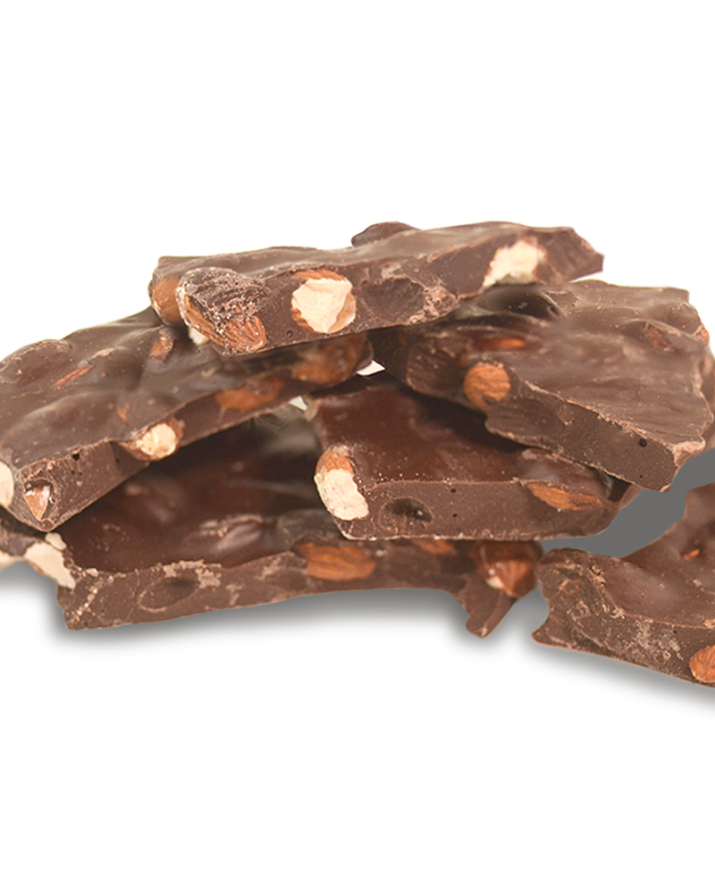 Roasted Almonds Dark Choc Slab 200g