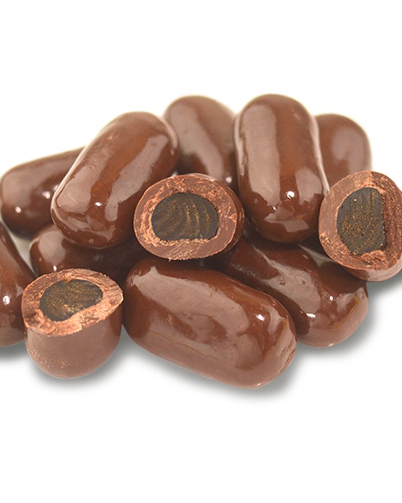 Dark Premium Couverture Chocolate Jumbo Black Licorice Bullets 250g