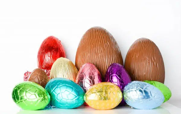 Milk Chocolate Foiled Egg 500g - Mixed Foiled Colours (Pick up only)