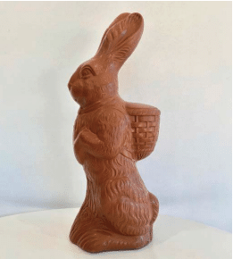 Milk Chocolate Picnic Bunny made using the finest Belgian chocolate 1.25kg - Gift Bag With Bow (Pickup in store only)