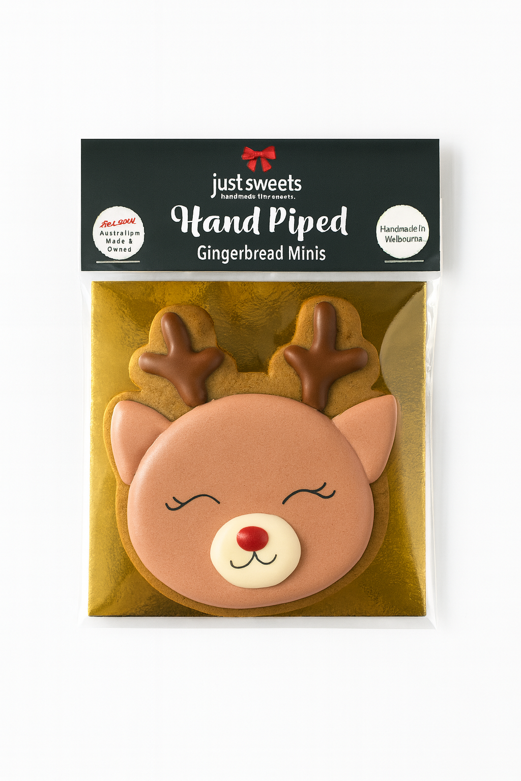 Traditional Red - Reindeer Gingerbread 40g