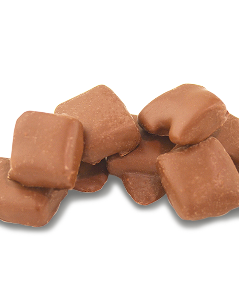 Turkish Delight with Almonds Coated in Dark Choc 180g