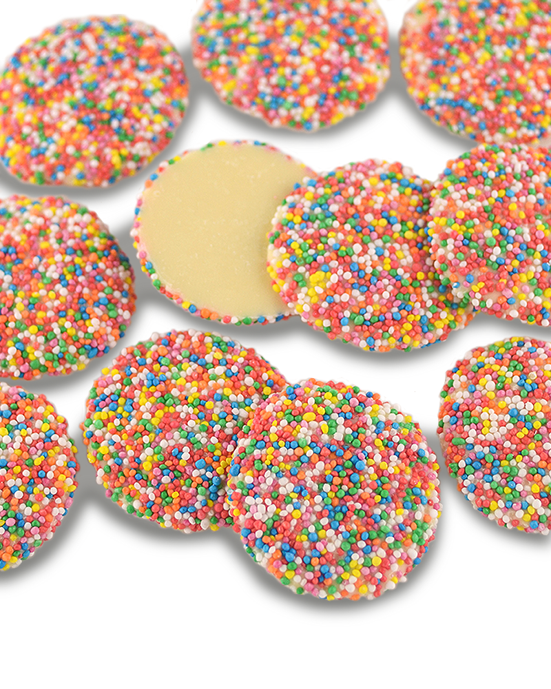 White Choc Speckles 200g