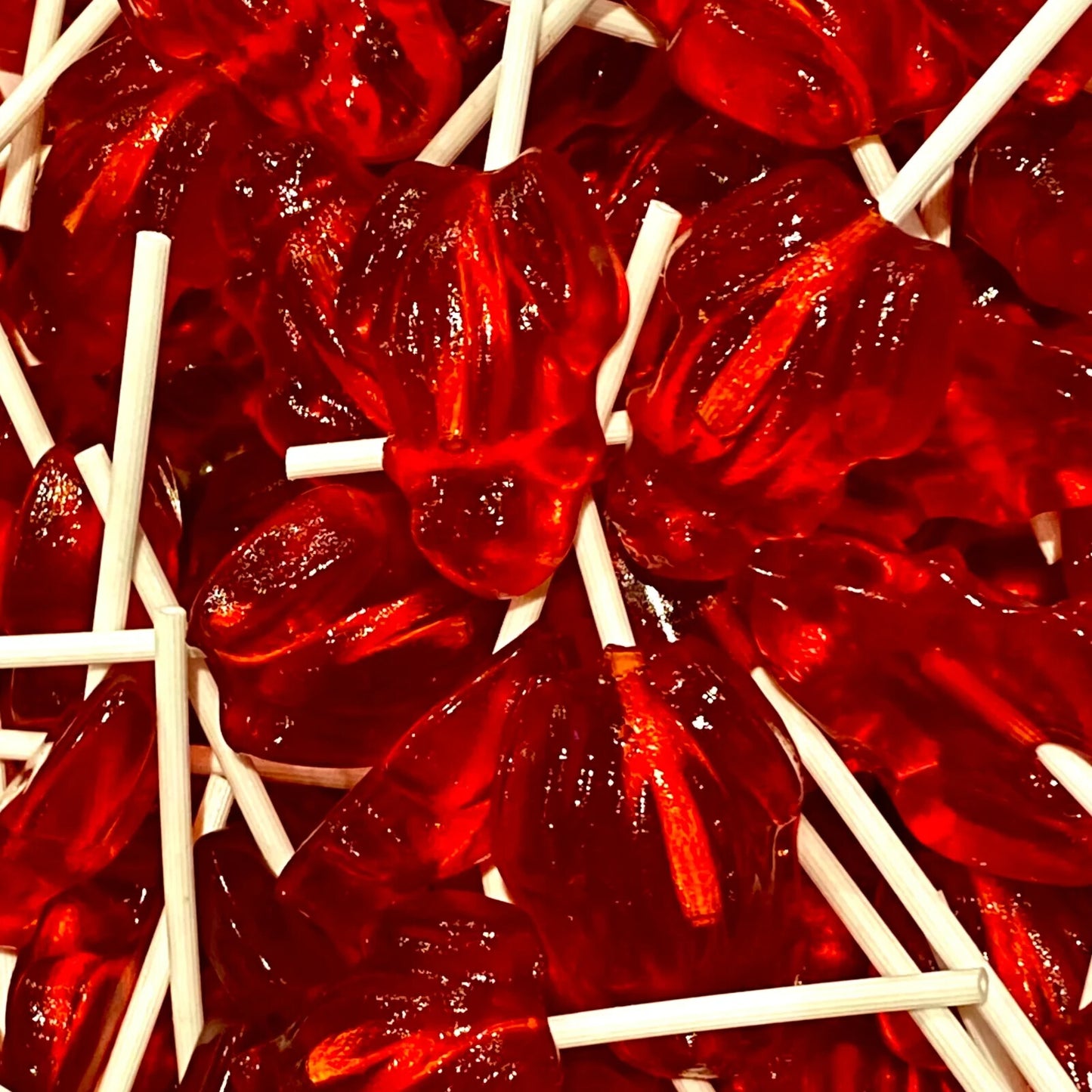 Red Frogs Rock Candy Lollipops (4pk) 60g
