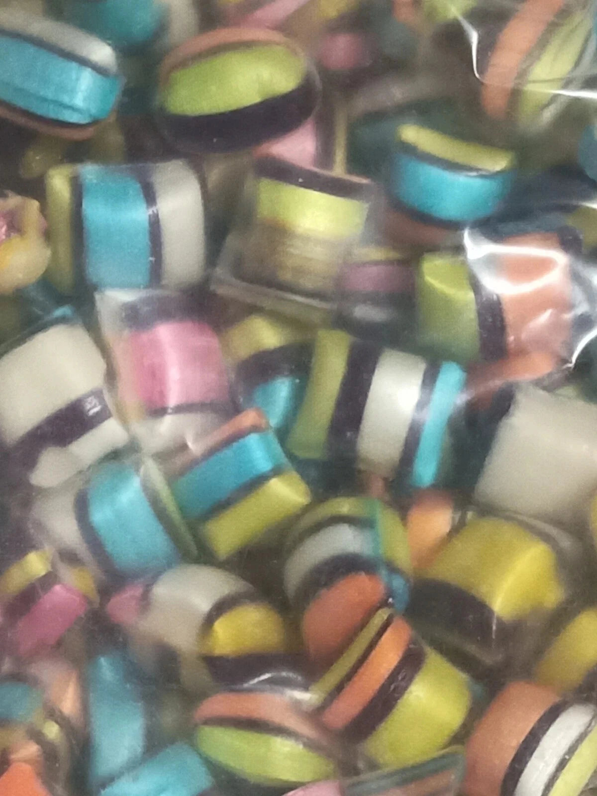 Licorice Allsort Satin Rock Candy 1 kg