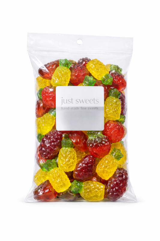3D Fruit Collection Gummy (Grape, Strawberry, Pineapple) 145g
