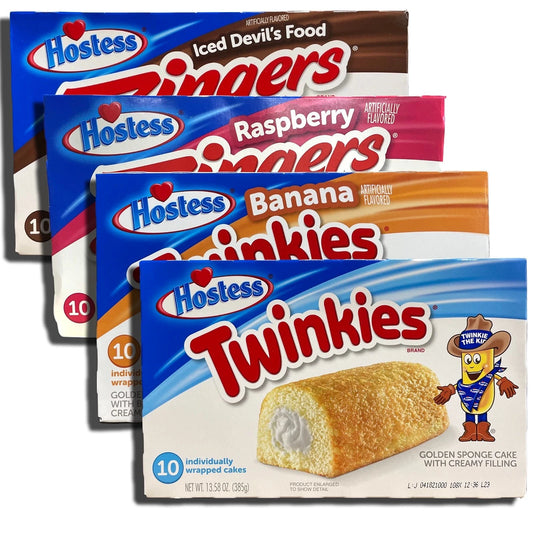3x FULL SIZE American USA Hostess Boxes Assorted Flavours ( assorted flavours )