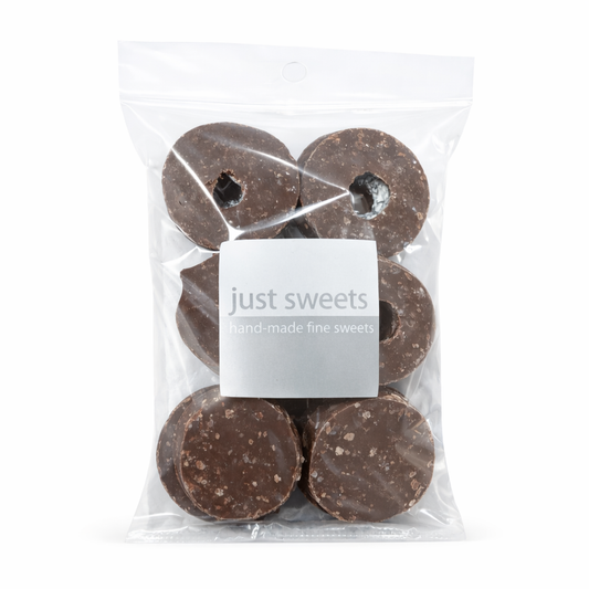 Aniseed Rings Milk Choc 100g