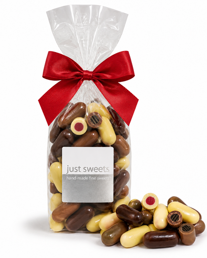 Assorted Premium Couverture Chocolate Bullets 250g