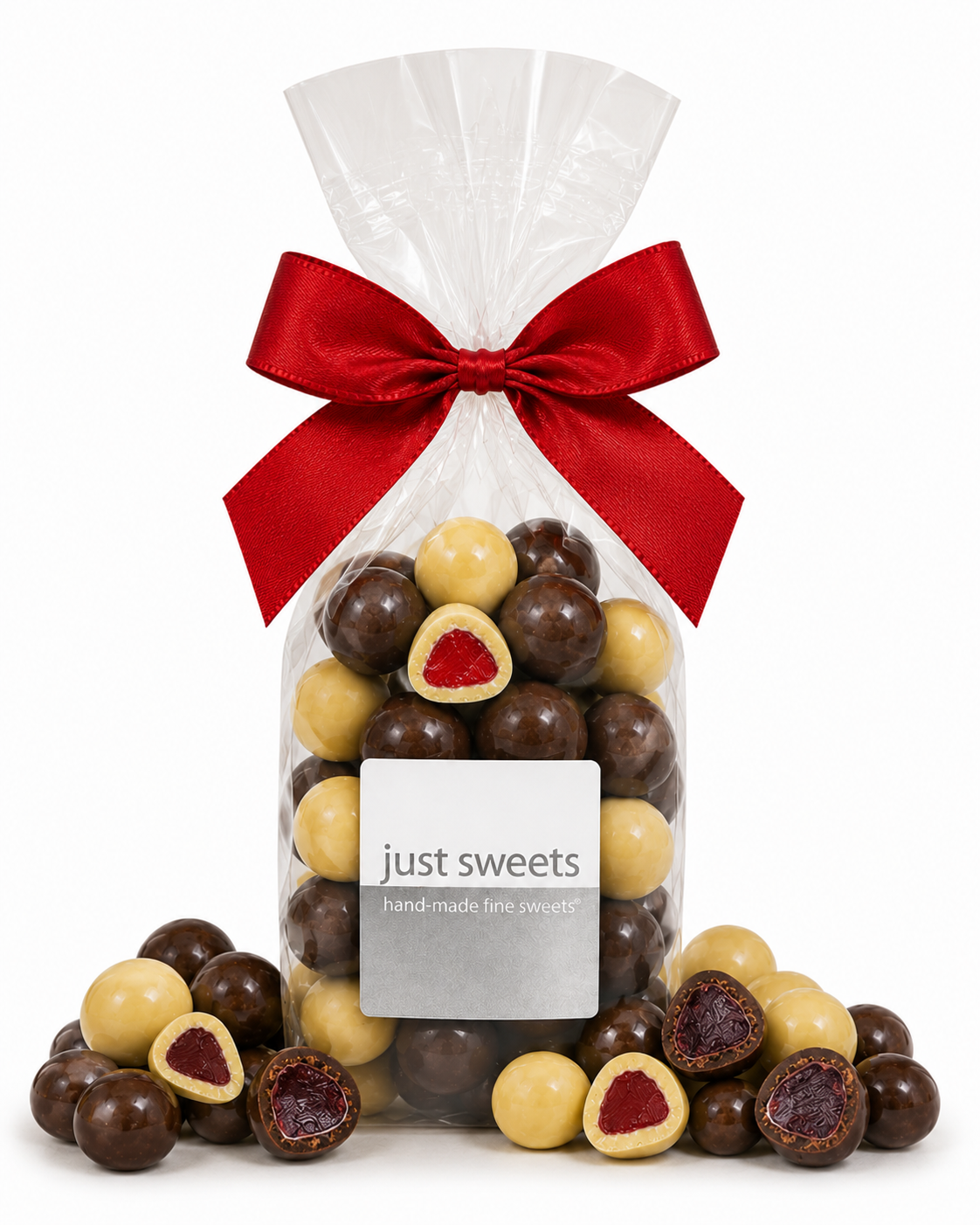 Assorted Premium Couverture Chocolate Coated Raspberries 350g