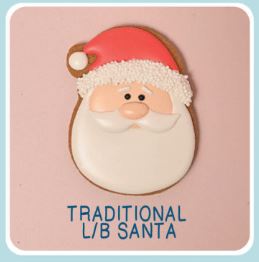 Traditional Red - Long Beard Santa Gingerbread 40g