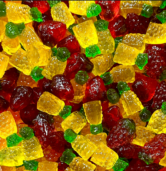 3D Fruit Collection Gummy (Grape, Strawberry, Pineapple) 145g