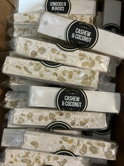 Cashew & Coconut Nougat Bar 100g