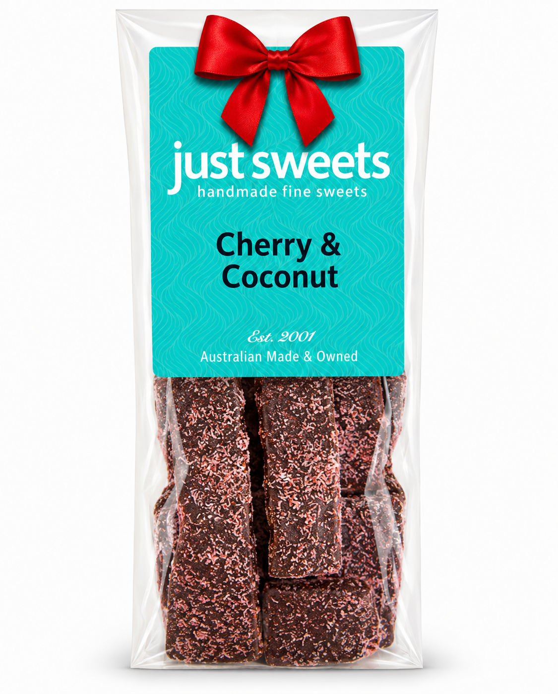 Glace Cherries & Coconut Dark Choc 150g