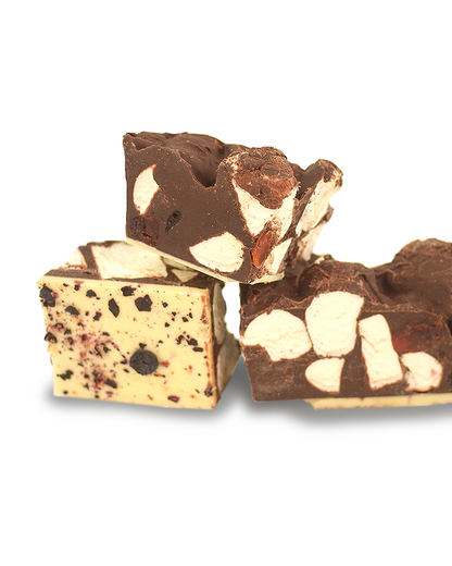 Rocky Road Cherry Pudding Dark Choc Rocky Road Bonbon 300g