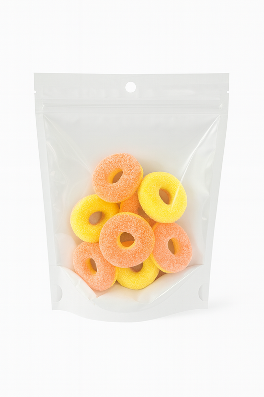 Freeze Dried Peach Rings Freeze Dried Candy 50g