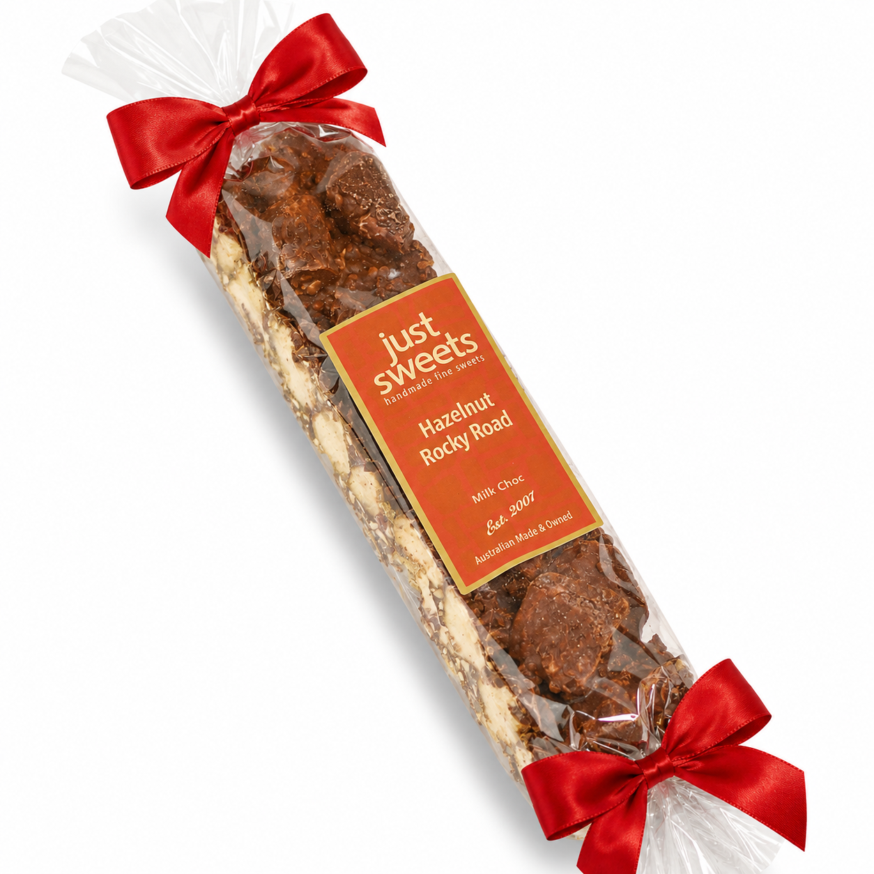 Hazelnut & Cranberry Milk Choc Rocky Road 300g