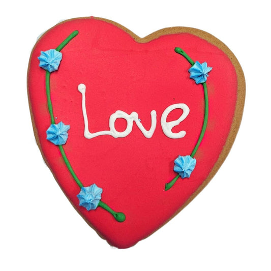 Gingerbread Love Heart  Large Iced 18x75g Bulk Box