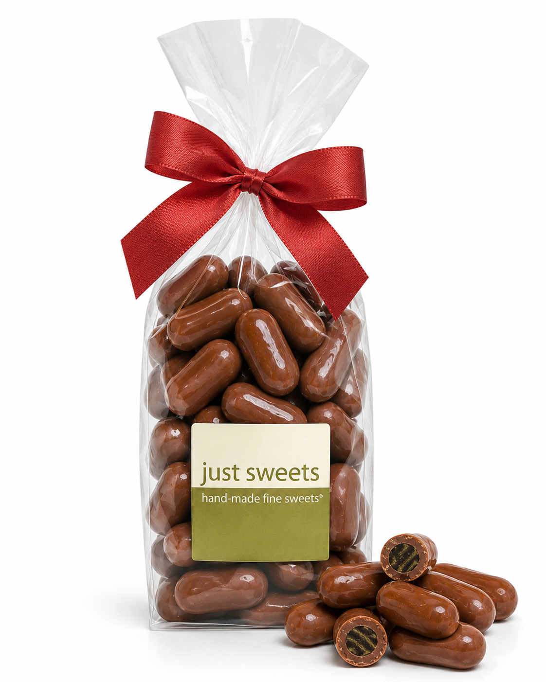 Milk Premium Couverture Chocolate Black Licorice Bullets 250g