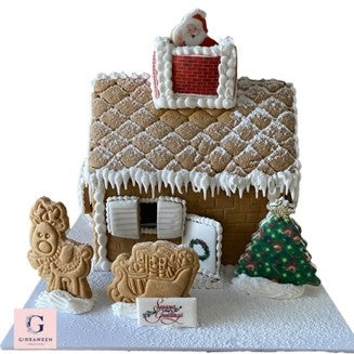 Extra-large Gingerbread House Empty Acetate Box, Ribbon and Bow **PICKUP ONLY**