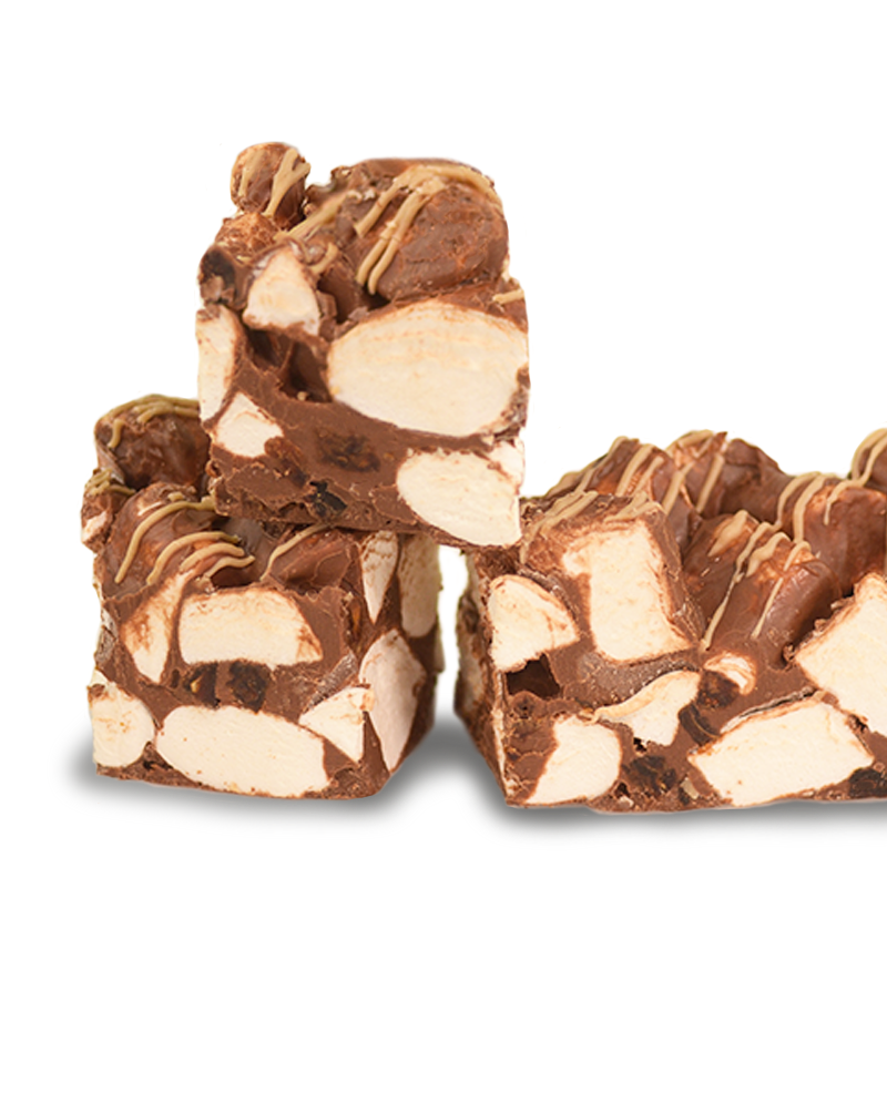 Milk Choc Sticky Date Caramel Rocky Road Bonbon 300g