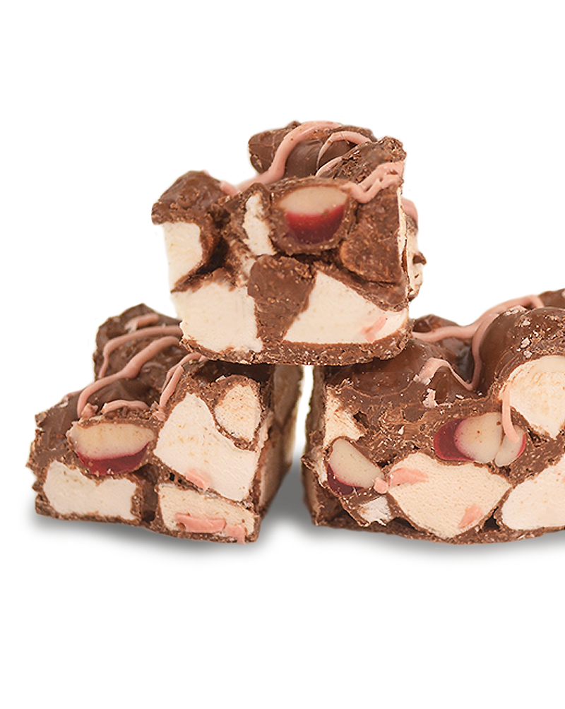 Strawberries & Coconut Milk Choc Rocky Road Bonbon 300g