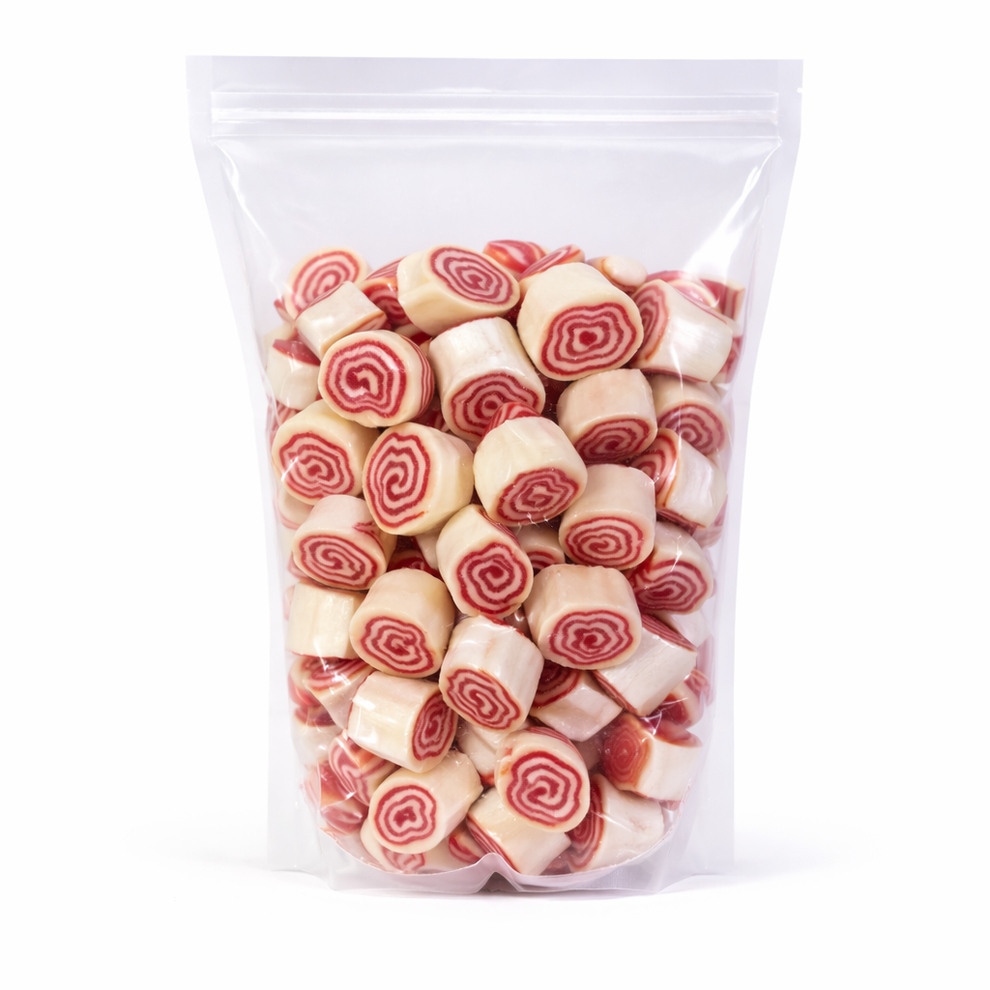 Raspberry Rock Candy Bag 1KG – Just Sweets