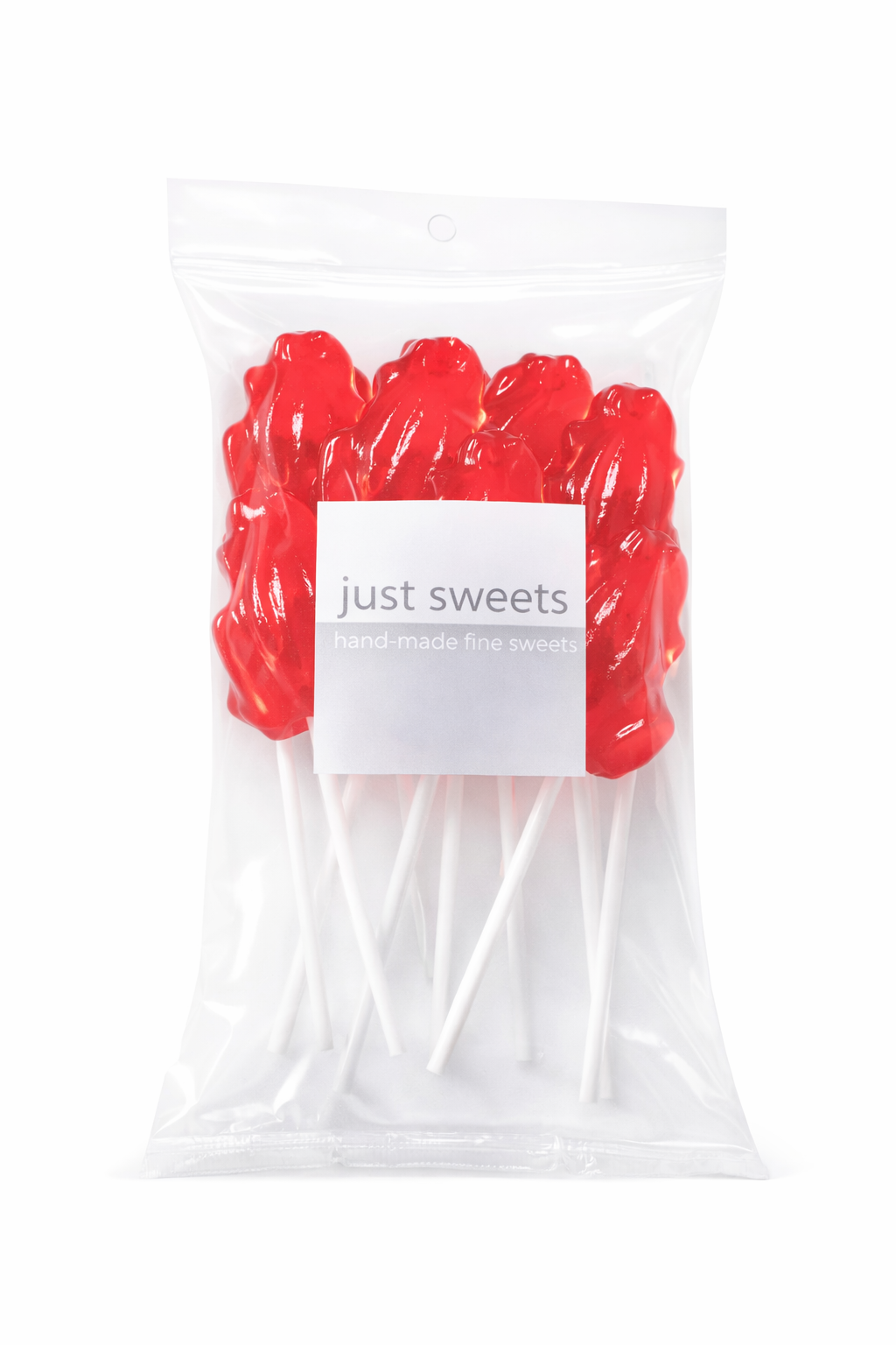 Red Frogs Rock Candy Lollipops (6pk) 95g
