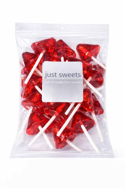 Red Umbrella Rock Candy Lollipops (7pk) 105g