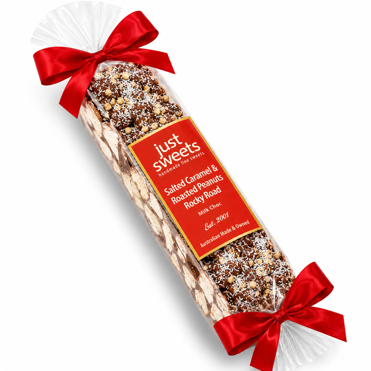 Salted Caramel & Roasted Peanut Milk Choc Rocky Road 300g