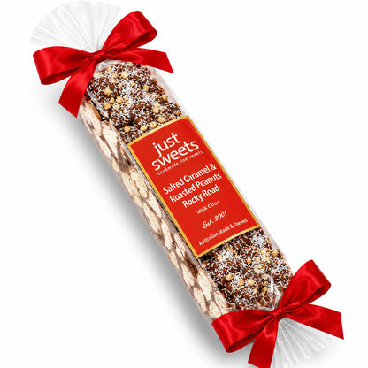 Salted Caramel & Roasted Peanut Milk Choc Rocky Road 300g