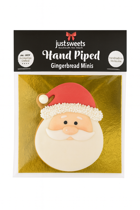 Traditional Red - Long Beard Santa Gingerbread 40g