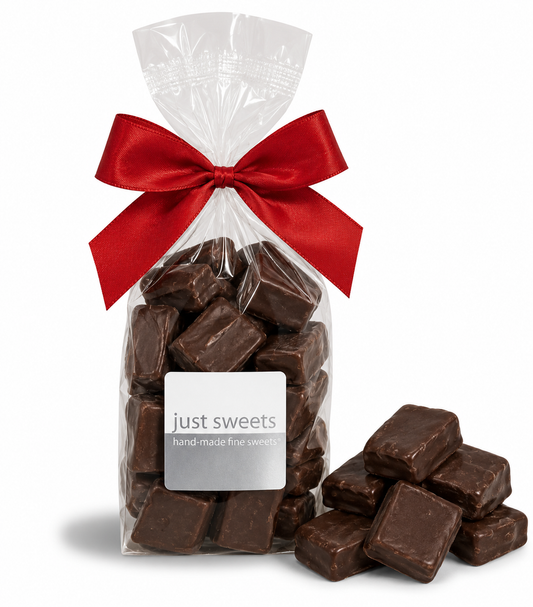 Turkish Delight with Almonds Coated in Dark Choc 180g