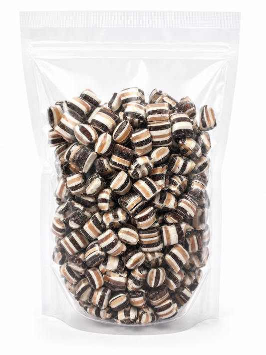 Choc Centered Aniseed Humbugs Rock Candy 1 kg