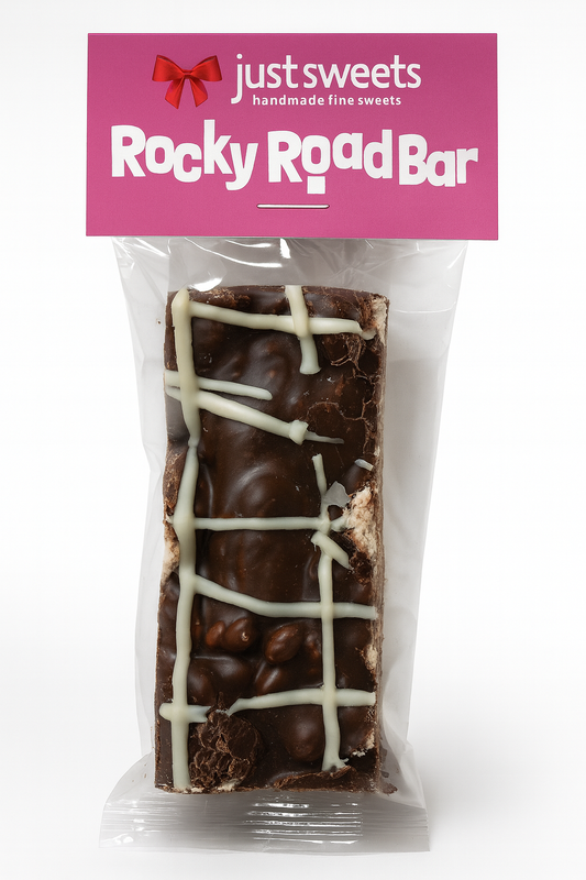 Dried Cranberry and Puffed Rice Dark Choc Rocky Road Bar 75g
